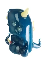 GRIME GLASS - Baby Alien Dab Rig w/ 10mm Female Joint - Aqua / Sunset Slyme (CFL)