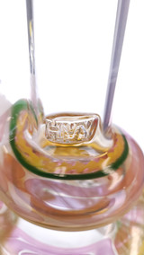 HVY GLASS  - Mini Genie Bottle Double Bubble Bong - #1