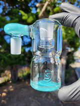 DESIGNER SCI - Glass Ash Catcher - 18mm to 18mm - Aqua