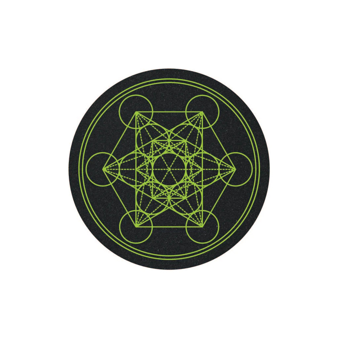 MOODMATS 5" Round Bong Pad & Dab Rig Coaster Roswell Metatron The