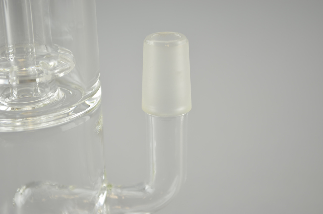 GRAV LABS Mini Double Percolator Dab Rig w/ 14mm Domeless Quartz Nail