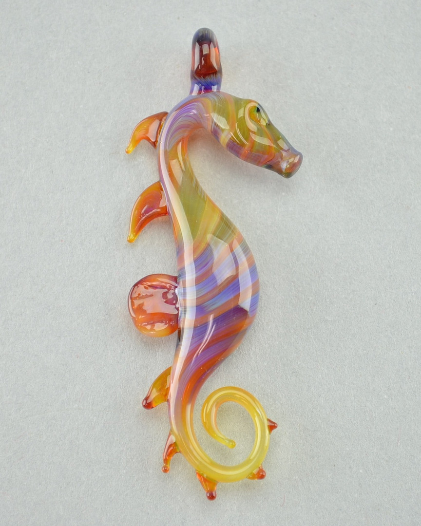 CAPE Glass Seahorse Pendant 1 The Dab Lab