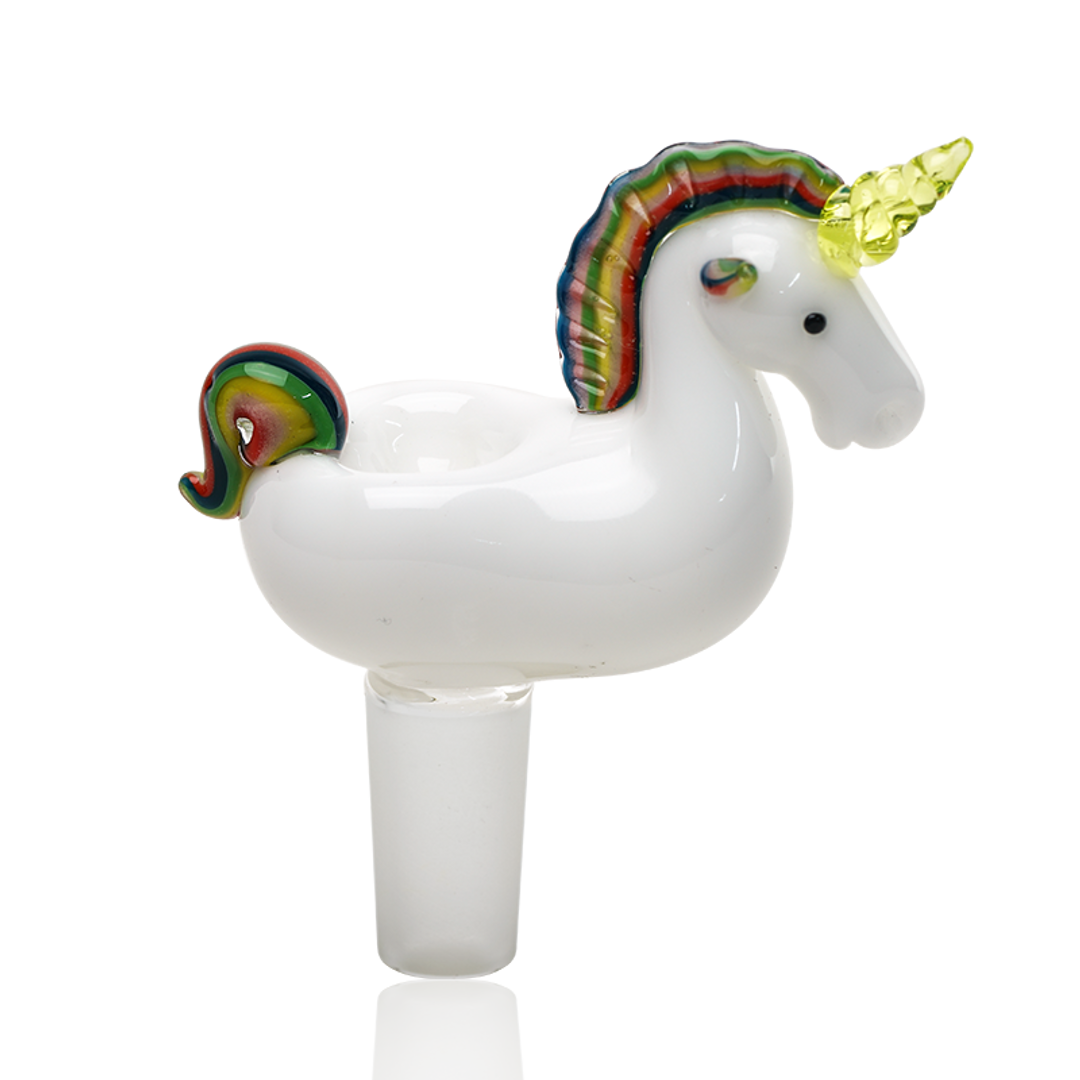 Empire Glassworks Rainbow Unicorn Push Bowl Slide 14mm Uv