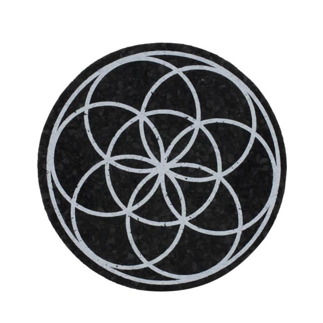 MOODMATS 5" Round Bong Pad & Dab Rig Coaster Ash Seed The Dab Lab