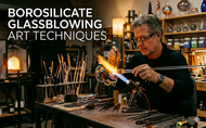 Exploring Borosilicate Glassblowing Art Techniques with The Dab Lab
