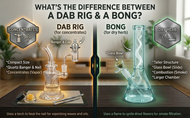 What's the difference between a dab rig and a bong?