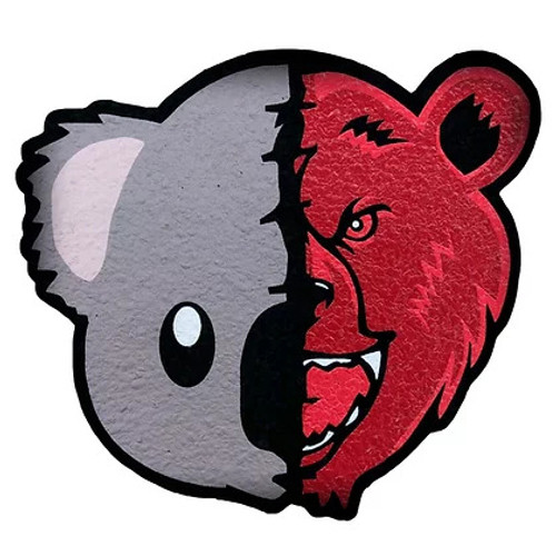 MOODMATS - Bong Pad & Dab Rig Coaster - Bear Quartz x Koala Puffs