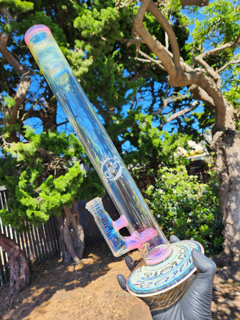 YOUGO BORO - 50mm Dual Gridline Tube w/ 18mm Female Joint - #12 YOUGO BORO - 50mm Dual Gridline Tube w/ 18mm Female Joint - #12