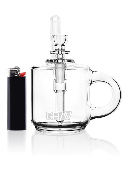 GRAV - Glass Coffee Mug Pocket Bubbler w/ 10mm Slide