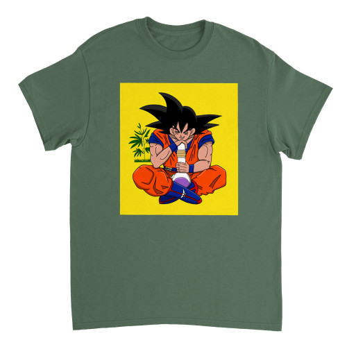 MISTAH NOSTALGIC - "Goku Smokes Frieza" 420 Series Heavyweight Unisex T-shirt