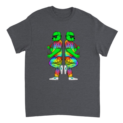 MISTAH NOSTALGIC - "Double Vision" 420 Series Heavyweight Unisex T-shirt MISTAH NOSTALGIC - "Double Vision" 420 Series Heavyweight Unisex T-shirt