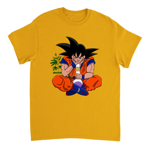 MISTAH NOSTALGIC - "Goku Smokes Frieza" 420 Series Heavyweight Unisex T Shirt