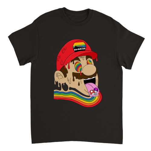 MISTAH NOSTALGIC - "Super Trippy Mario" Trippy Series Heavyweight Unisex T Shirt MISTAH NOSTALGIC - "Super Trippy Mario" Trippy Series Heavyweight Unisex T Shirt