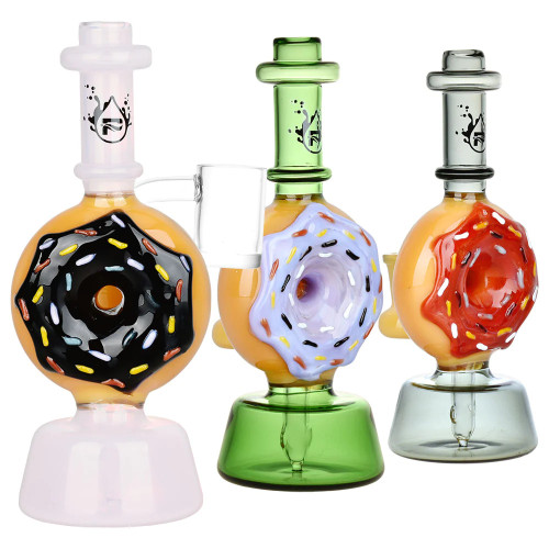 PULSAR - Donut Dab Rig w/ 14mm Female Joint & Quartz Nail