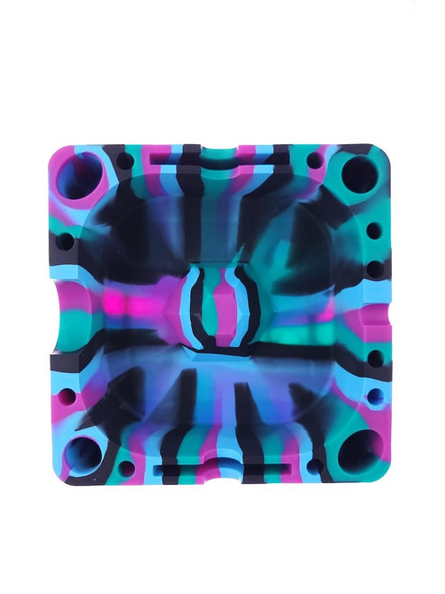 Silicone Tap Ash Tray and Holder Station (Pick a Color)