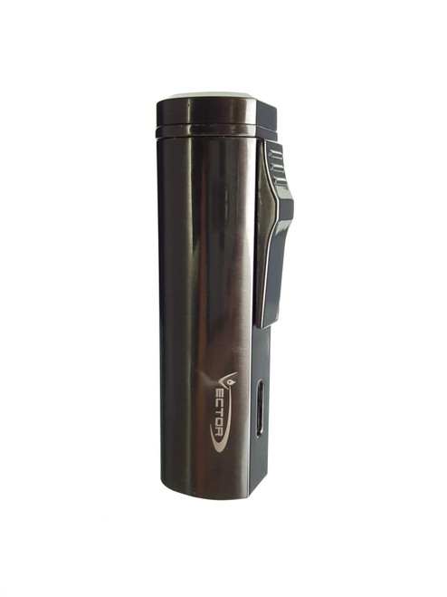 VECTOR - Vlast Triple Flame Torch Lighter - Gunmetal Satin