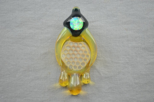 JOE PETERS x EUSHEEN - Large Honeycomb Honey Drip w/ Horns and HUGE Opal