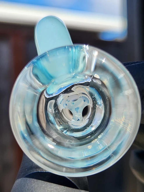 OJ FLAME - 3-Hole Martini Slide w/ Horn and 14mm Joint  - Zen