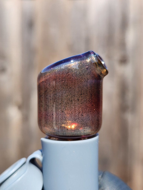 KIZMIT - Glass Mouthpiece w/ Pearls & Vortex Airflow for the Puffco Pivot - Opal Blood Money