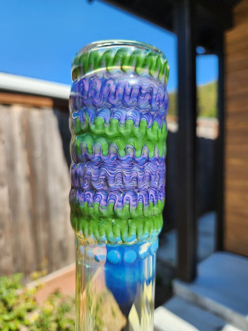 ASHME - 44mm Wrap n' Rake Gridline Tube  - Green / Purple