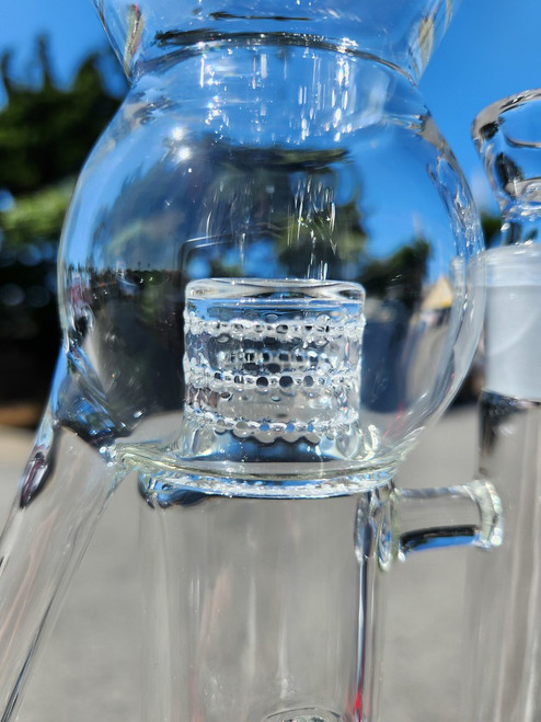 DESIGNER SCI - Gridline to Grid Cap Drain Recycler w/ 14mm Slide - V1 DESIGNER SCI - Gridline to Grid Cap Drain Recycler w/ 14mm Slide - V1