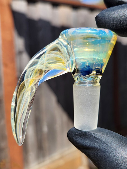 YETI DABS - Fume 4-Hole Martini Slide w/ Horn and 14mm Joint  - #8