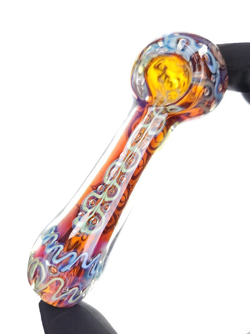 Inside Out Fume Work Glass Spoon Pipe - #4 Inside Out Fume Work Glass Spoon Pipe - #4
