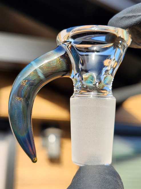 OJ FLAME - 4-Hole Martini Slide w/ Horn and 18mm Joint  - Andromeda