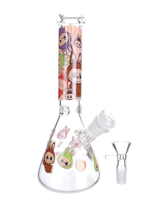 LaBuBu 10" Glass Beaker Bong - Snacks