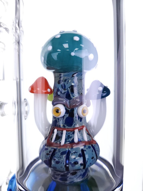 PHOENIX STAR - Mushroom Capsule Dab Rig w/ 14mm Female Joint - Kiwi/Teal