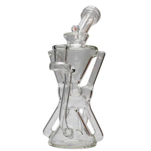 ROOTS GLASS - Opal Spider Recycler w/ Double Uptake and Triple Drain