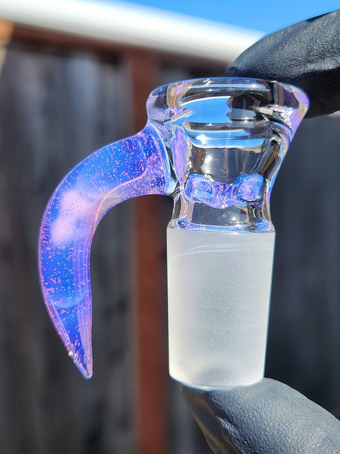 OJ FLAME - 4-Hole Martini Slide w/ Horn and 18mm Joint  - Pink Slyme