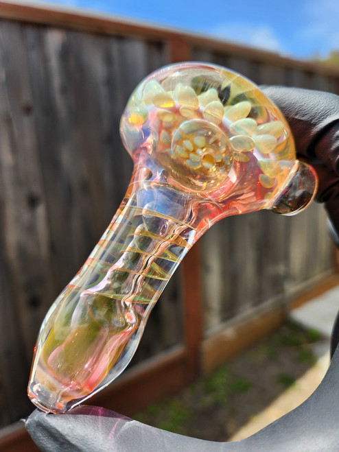 MICHAEL CROUCH - Fume Twist and Dots Dry Pipe Spoon - #5