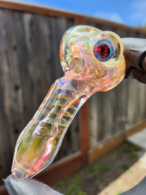 MICHAEL CROUCH - Fume Twist and Dots Dry Pipe Spoon - #5