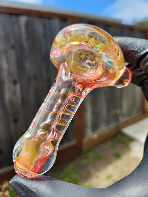 MICHAEL CROUCH - Fume Twist and Dots Dry Pipe Spoon - #7