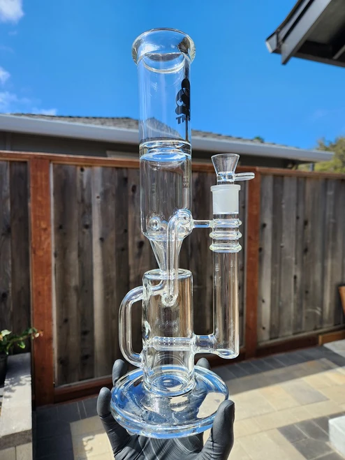 RIPIT GLASS - Double Uptake Recycler Gridline Tube
