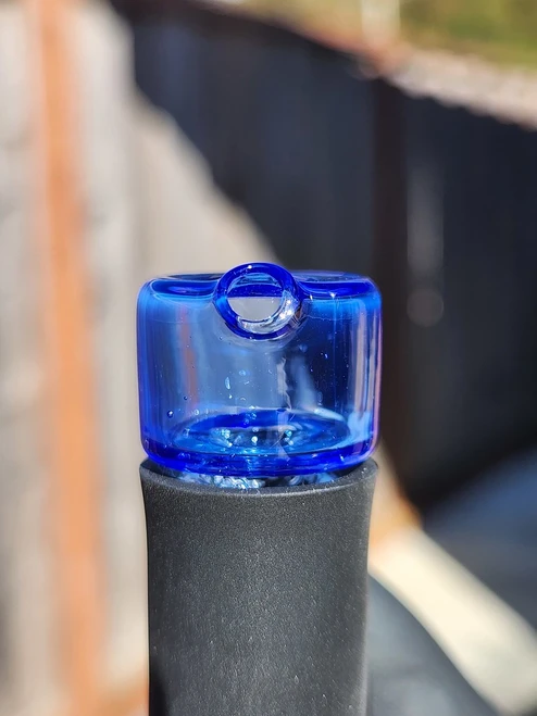 SANDALZ - Glass Mouthpiece w/ Vortex Airflow for the Puffco Pivot - Blue Dream