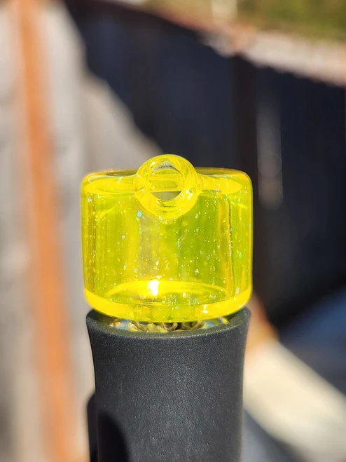 SANDALZ - Glass Mouthpiece w/ Vortex Airflow for the Puffco Pivot - Crushed Opal Lemon