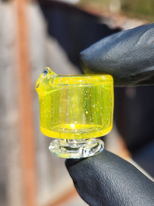 SANDALZ - Glass Mouthpiece w/ Vortex Airflow for the Puffco Pivot - Crushed Opal Lemon