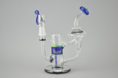 SLUGWORTH - Mini Recycler Vapor Rig w/ 4-Hole Perc & 14mm Dome - #6