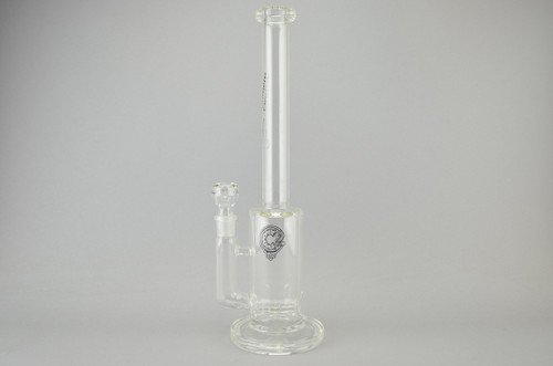CUSTOM CREATIONS - Straight Tube Inline Perc w/ 18mm Female Joint & Slide - 65mm