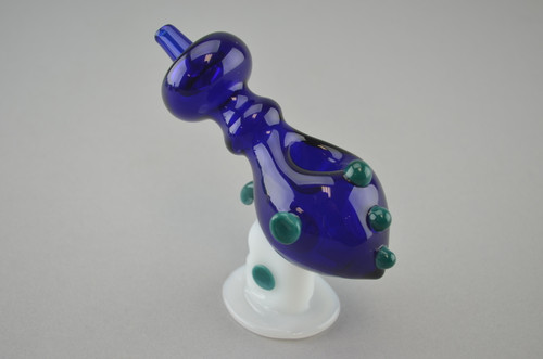 CRUSH - "Ray Gun" Spoon Pipe w/ Single Hole Push Bowl & Carb - #1