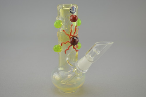 CRUSH - Fumed "Critter" Mini Tube Dab Rig w/ 14mm Dome & Glass Nail - #2