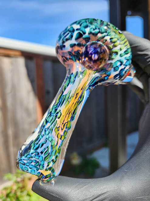 MICHAEL CROUCH - Double Fumed and Dotted Dry Pipe Spoon - #2