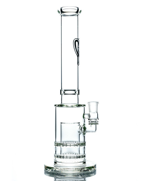 CUSTOM CREATIONS - Double Ratchet Straight Tube w/ 18mm Push Bowl Slide - 80mm