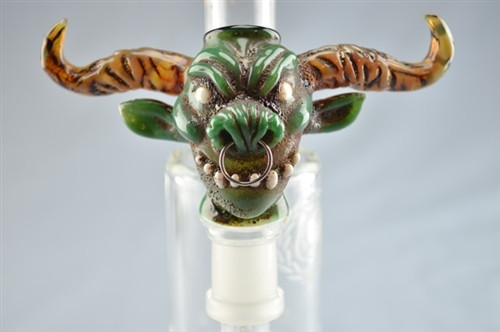 CREEP (w/ A+ Collabs) - "Minotaur" Style Sculpted Dome 18mm, Dish, and Dabber Set
