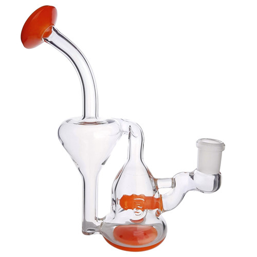 DESIGNER SCI - Nano Recycler Rig w/ 14mm Female Joint & Slide - Orange