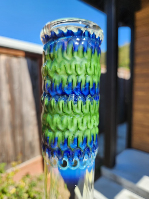 ASHME - 44mm Wrap n' Rake Gridline Tube  - Blue / Green