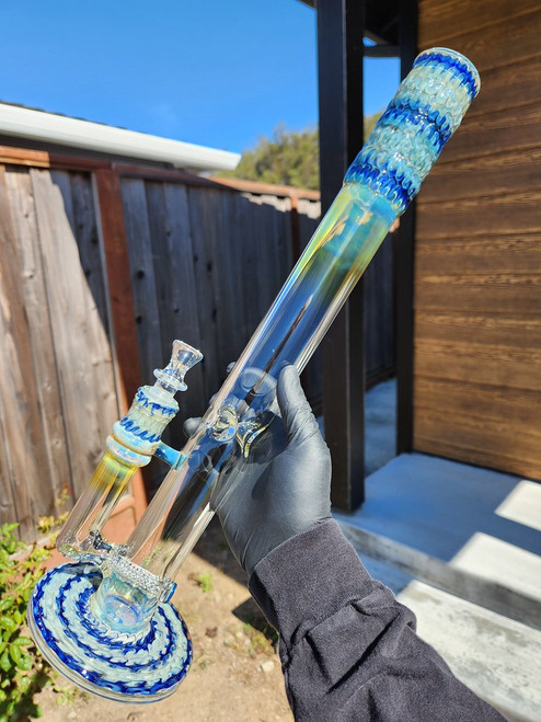 ASHME - 44mm Wrap n' Rake Gridline Tube  - Blue Honey / Blue