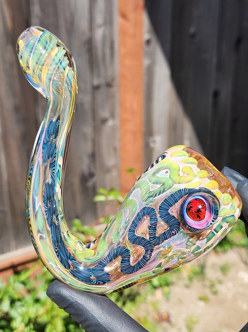 MICHAEL CROUCH - Fully Worked Inside Out Dry Sherlock Pipe - #4